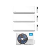 Climatiseur Midea Trial Split Série Breezeless E 12+12+12 Avec M3oa-27hfn8-q Inverter R 32 Wi-fi Classe A++