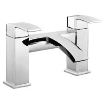 Gravity Bathrooms - Curved Solid Brass Chrome Lever Bath Filler Tap