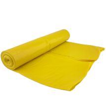 Müllsäcke Dick 80 Mikron Langlebige Rolle Mit 15 Stück - Gelb 120l