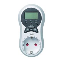 Mini Programador Digital Grafito – 20 Programas Semanales – 3680W – IP20 – 16A