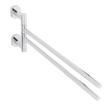 Optima - Cube Way Portasciugamani In Ottone Con 2 Bracci Girevoli, Cromo (spi19)