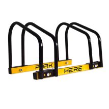 Load Rastrelliera Cavalletto Fermabici Modulare 2 In 1 In Acciaio Antiruggine Con Meccanismo Di Fissaggio Al Suolo Ideale Per Parcheggiare Fino A 2 