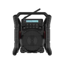 Radio de construcción UBOX 500R – Receptor FM/DAB+ – Bluetooth – 3 altavoces de 7W – Resistente al polvo y al agua IP65