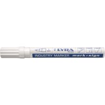 Marcador de pintura blanca – Punta redonda 2/3 mm – Secado rápido – Libre de xileno y tolueno – P-PRO