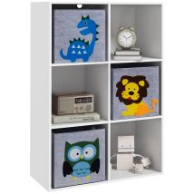 Zonekiz - Toy Organiser With Three Non-woven Fabric Drawers For Bedroom