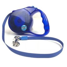Gncpets - Transparenter Ausziehbarer Blauer Kordelriemen Bis 12 Kg 5 Meter Exclusives Angebot