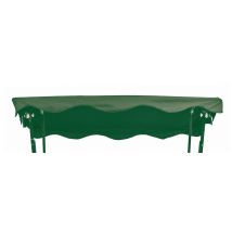 Hollywoodschaukel Dachauflage grün – 100 % Polyester – 1,25 - 1,45 m – 1,90 - 2,15 m