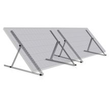 Zelsius - Juego Universal, Soporte Panel Solar, Ángulo Ajustable 0 A 90° Barra Soporte De 114 Cm