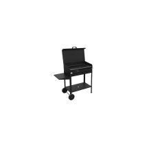 Barbacoa Carbonella Stella Plus – Estructura de chapa pintada negra 0,60 mm – Parrilla de acero cromado 75,5x40x24 cm – Horno extraíble