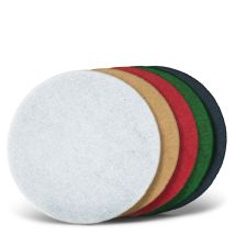 Pads Normalpads, 375 Mm, F. Einscheibenmaschinen, Polyester (10 Stk.) Grün - Menzer