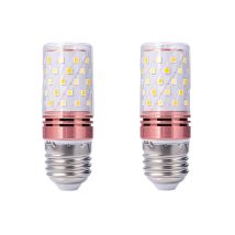 2 Bombillas Led E27 – 12w – Luz Fría 6000k – 100 Lm/w – Perfectas Para Lámparas De Mesa Y De Noche
