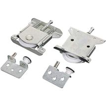 Pieces Sliding Cupboard Door Caster, Sliding Door Parts For Wardrobe Door, Wheels, Rollers, Cabinet Runners Guides, Caster Sliding Cupboard Cabinet 
