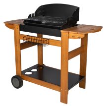 Somagic - Barbecue A Carbonella + Carrello Porta Legna, Senlis