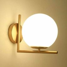 Led-wandleuchte Mit Glaskugel – Moderne Wandleuchte Für Den Innenbereich – Beleuchtungskörper Für Badezimmer, Schlafzimmer, Treppenhaus, Flur, Home 