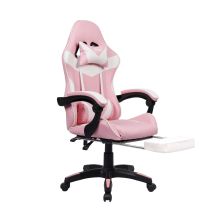 Neo Direct - Neo Pink Massage Sport Racing Gaming Office Chair With Footrest