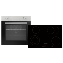 Respekta – Forno e Piano Cottura in Vetroceramica – 56 Litri, 2300W, Timer 99 Minuti, Classe Energetica A