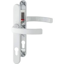 Hoppe - Maniglia Liège – Su Piastra Stretta, Spessore Porta 72 – 82, Bianco