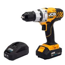 Jcb Tools - Jcb 18v Drill Driver 1x2.0ah Lithium-ion Battery And 2.4a Fast Charger