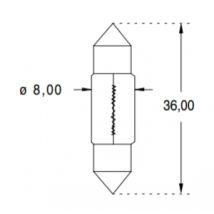 Lampadina Orbitec Orb121101 5w 6v 8 Mm Diametro