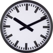 Eurotime - 59540-05 Funk Funkuhr 35 Cm X 35 Mm X 5 Cm Schwarz (matt)