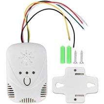 [mai Utilizzato]rilevatore Di Gas Naturale 10% Lel, Allarme Sonoro E Luce Ad Alta Sensibilità 12v Per La Casa