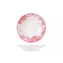 6 X Assiettes Creuses Primerose 22,5 Cm - Porcelaine - H&h