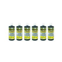 Cirage noir 10 – 6 bouteilles de 1 litre – Vernis-cire légèrement abrasif – Effet brillant – SISTEMAX