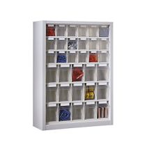 Armadio pensile con cassette modulari 910x665x250mm – 33 cassettine trasparenti – Lockweiler