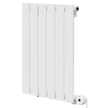 Hudson White 600mm X 452mm Horizontal Digital Thermostatic Electric Single Panel Radiator