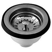 Abflusskorb PVC für Spülen – Durchmesser 90 mm – Gewindeabfluss 1"1/2 – Körpermaterial Polypropylen – Flansch rostfreier Stahl 18/8