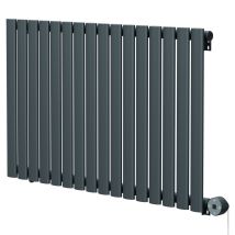 Boone Radiators - Boone Anthracite 600mm X 960mm Horizontal Digital Thermostatic Electric Single Panel Radiator