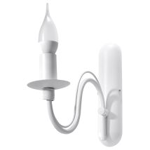 Minerwa - 1 Luz De Pared Vela Vela Blanca, E14 - Sollux