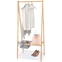 Bambus-schuhbügel Mit Schuhablage Und Tablett 70x45x160cm