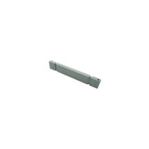 Prometal – Barra para estante metálico con gancho – Acero pintado gris