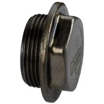 Abdeckkappe für Heizkörper 1 1/4" M Links EPDM-Dichtung Weiß lackiert 27 mm 10 bar 110 °C