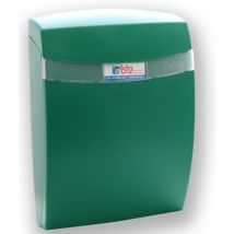 Buzón exterior Coral Verde – Plástico ABS – 330x235x90 mm – Capacidad A4 – Instalación dual