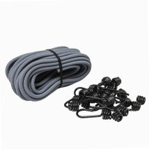 Rodillo Tensor Elástico De 10 M, Ø 8mm Y 20 Ganchos