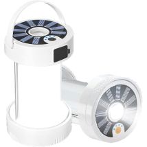 Ymyny Lampe Solaire De Camping Rechargeable, Lanterne Solaire Rechargeable À 4 Modes, Lampe De Tente Led Ultra Lumineuse Avec Base Magnétique, Lampe 