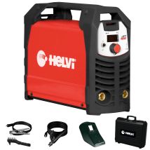 Helvi – Inversor Jet 160 – Soldador compacto 6,4 KVA – Rango 10A a 160A – Electrodos 6013 y 7018 – IP22S – 5,2 kg