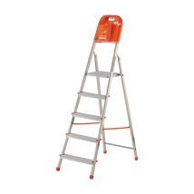 Gierre – Escalera de Aluminio Doméstica con Estante – 7 Pasos – Capacidad 150 kg – Dimensiones Plataforma 260x260 mm