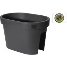 Greengarden Balkon Pflanzkübel Pflanztopf Blumentopf 27 X 40cm Höhe 25cm Anthrazit"-"179093111
