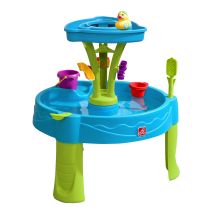 Step2 Summer Showers Splash Table D'Eau Avec 8 Accessoires Table Jeux D' Eau Pour Plusieurs Enfants Table D'Activité Pour Le Jardin, Table Activité 
