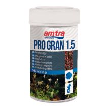 Set 6 Pezzi Amtra Pro Gran 1.5 250 Ml: Set 6 Pezzi Amtra Pro Gran Mangime In Granuli Da 1.5 Mm Ideale Per La Dieta Base Dei Pesci D’acqua Dolce E 