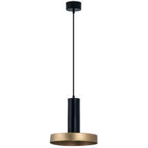 Suspension Luminaire D240 Pour Ampoule Led Gu10 Noir Sablé Zambelis