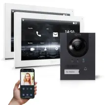 Goliath Pro Ip Türsprechanlage App Anthrazit 1-familie 2x 10 Zoll Unterputz 180 Grad