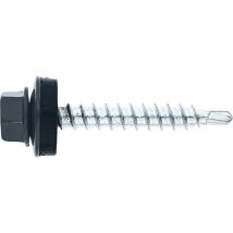 Sanundo - Vis De Façade Twistec Colorhead 4,8 X 35 Ral 7016 Ue: 100 Pcs Avec Clé À Douille 451m8p