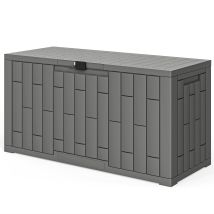 Outsunny Box Da Giardino 227l In Resina Con Chiusura A Chiave