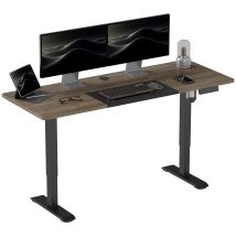 Vinsetto - Höhenverstellbarer Schreibtisch Elektrisch 140 X 70 Cm Computertisch Mit 4 Memory-steuerung, 4 Tlg. Tischplatte, Steh-sitz Tisch Mit Anti-