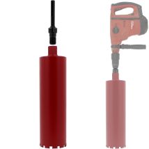 Diamantbohrkrone Ø 127 Mm Mit Adapter Für Bohrmaschine Und Sds-max-bohrhammer