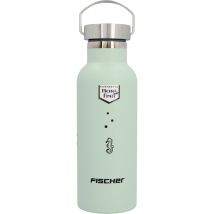 Fischer Thermo-Trinkflasche 500 ml – doppelwandige Vakuumflasche aus Edelstahl – hält Getränke kalt oder warm – geeignet für kohlensäurefreie 